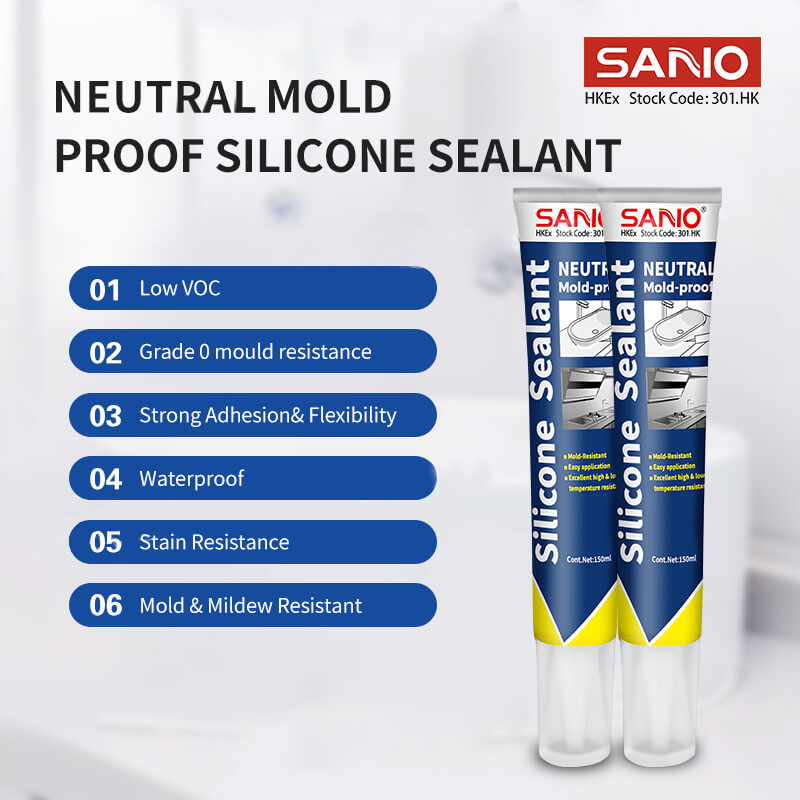 Neutral Mold-proof Silicone Sealant | SANVO Chemicals