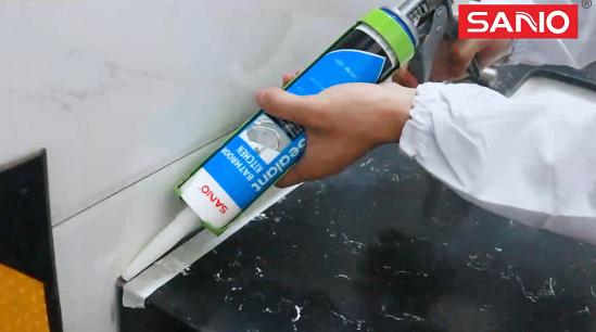 apply silicone sealant