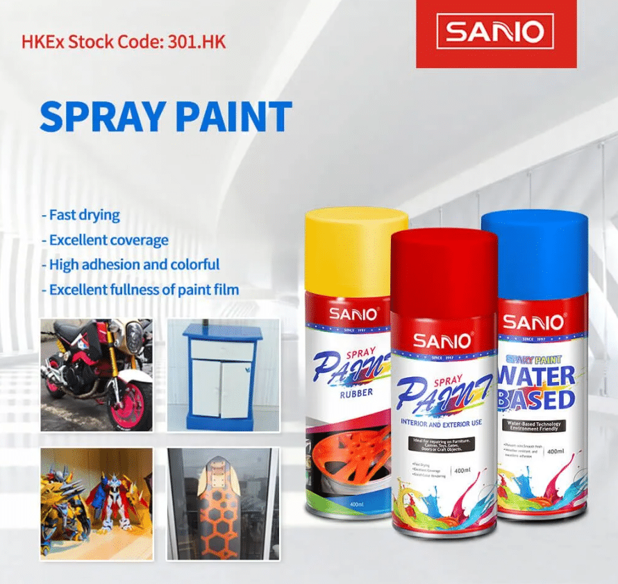 sanvo spray paint for flower pot